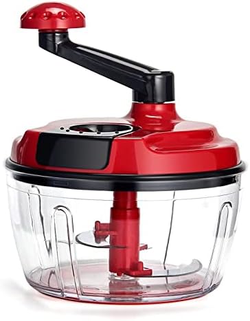 Multi-Functional Manual Food Processor,8 Cup Hand-powered Crank Choppe